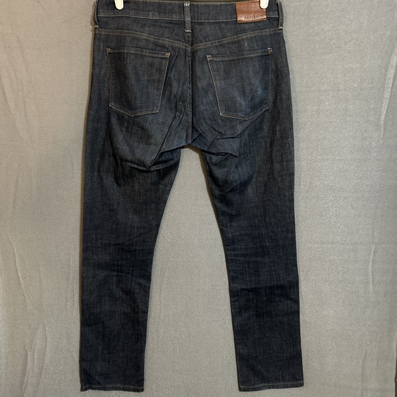 Mott And Bow Jeans Men Fits 34x32 Blue Denim Slim Fit Dark Wash Casual Comfort - Picture 5 of 10